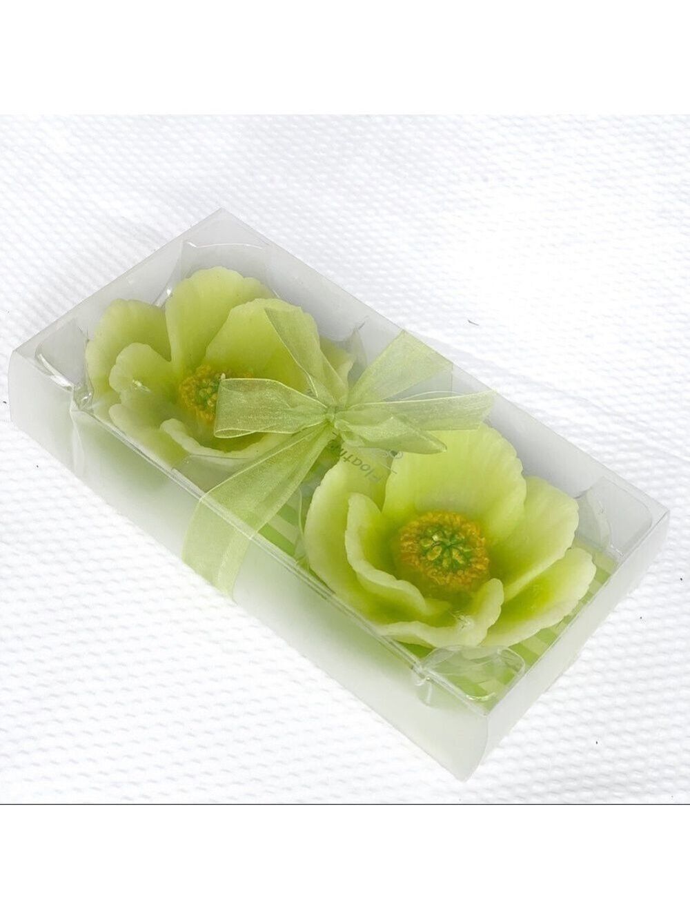 NEW-2PC delicate fragrant poppies floating candles